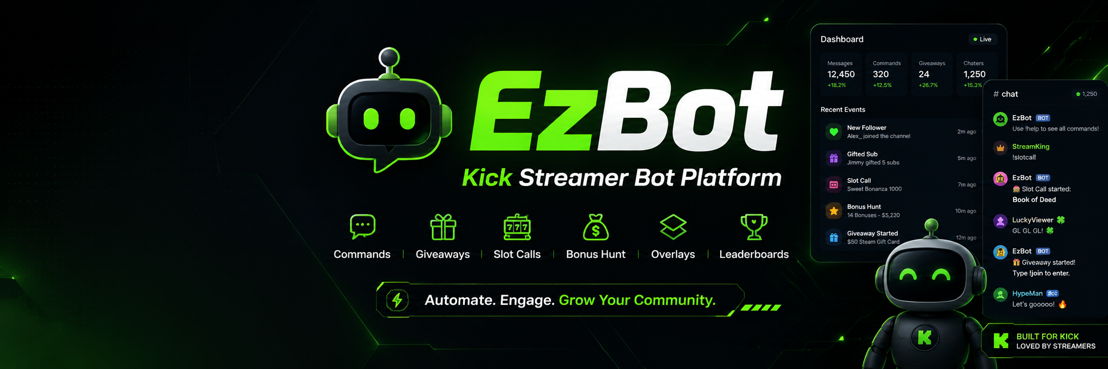 EzBot X banner preview